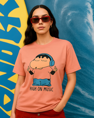 High on Music graphic tee